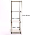 Korean White 4 Tier Heavy Duty Stainless Steel Storage Shelving Unit, 100Lbs Shelf 49