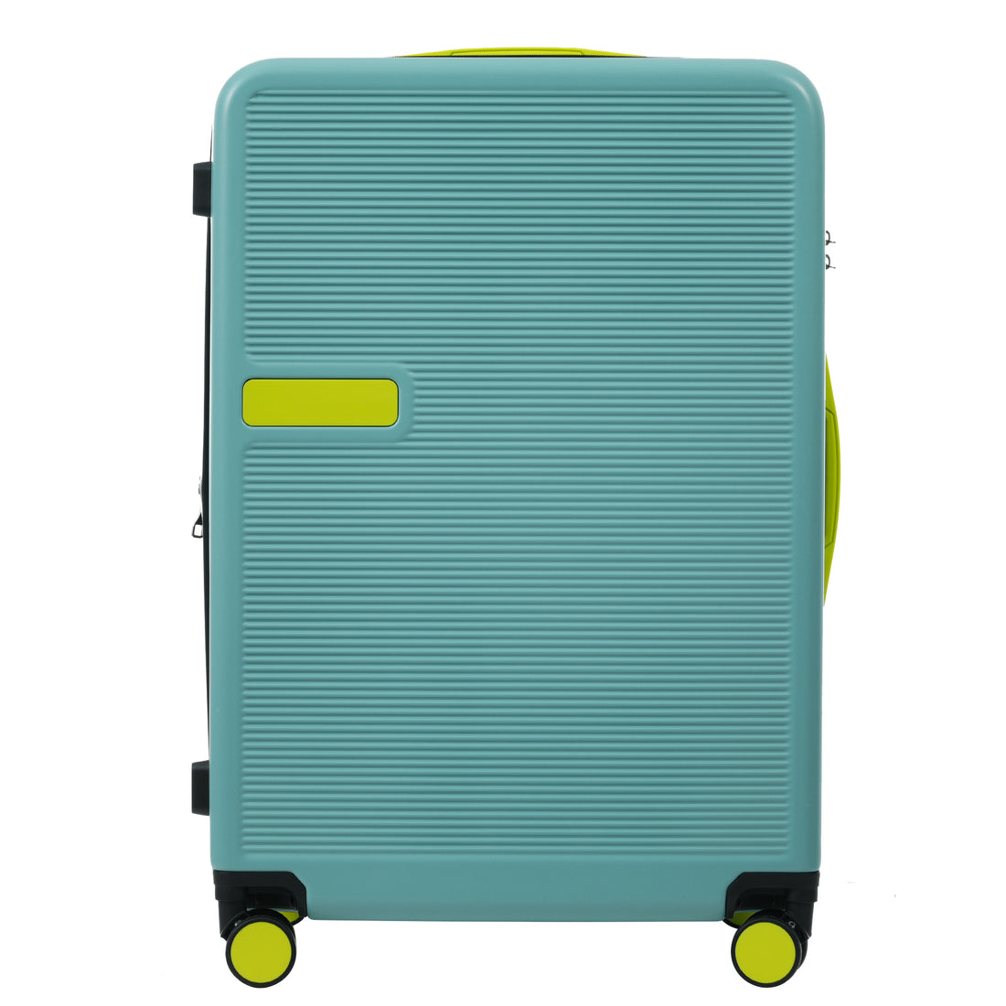 Hardshell Luggage Sets 3 Pcs Contrast Color Suitcase With Spinner Wheels And Tsa Lock 20" 24" 28" Available Teal Blue Abs