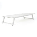 Myers Chaise Lounge Mp2 White Metal Mesh
