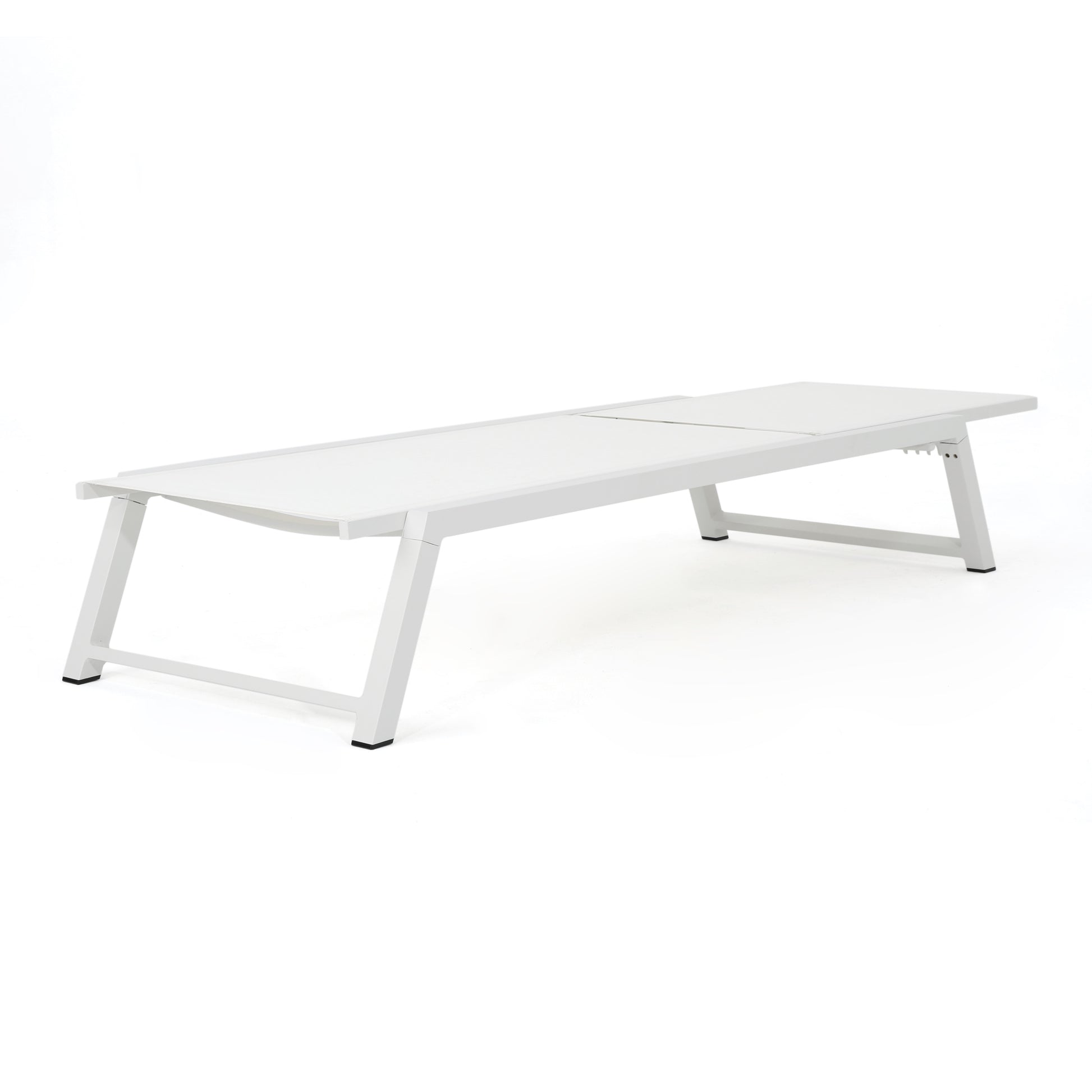 Myers Chaise Lounge Mp2 White Metal Mesh