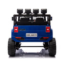 Blue,24V 2 Seater Ride On Truck Car, 4Wd Motors, With 2.4G Remote Control,Metal Suspension,Soft Start,Music, Led Light,Outdoor Off Road Electric Car,Toys Gifts Blue 100 149 Lbs Iron Plastic Iron