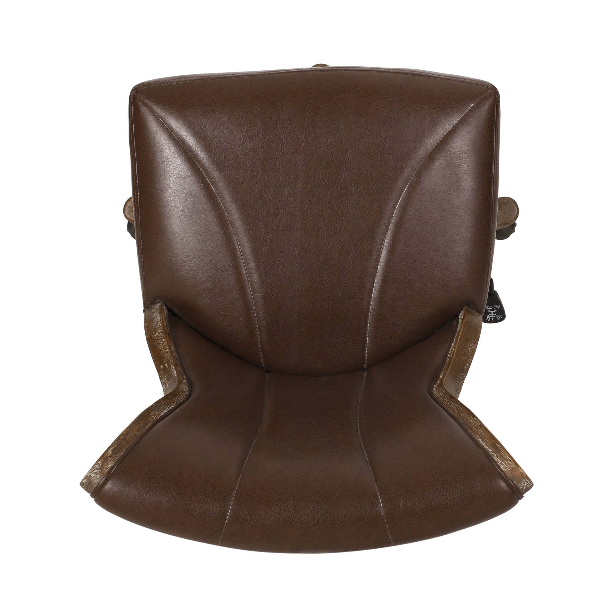 Swivel&Lift Office Chair Brown Neutral Pu