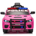 Licensed Dodge Charger,12V Kids Ride On Police Car W Parents Remote Control,Anti Collision Bar,Front& Top Alarm Light Design,Police Car Sticker,Megaphone,Three Speed,Slow Start,Four Wheel Suspension. Pink Plastic