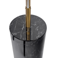 Prism Brassed Gold Led Floor Lamp With On Off Switch Faux Marble Base Black,Gold,Marble Table&Floor Lamps Faux Marble,Metal