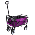 Minimeetall Strapcollapsible Foldable Wagon Cart With Strapping System Beach Wagonutility Cartutility Wagon Grocery Cart For Camping Shopping Sports Gardeing Fishing Supports 225Lbs Purple Purple