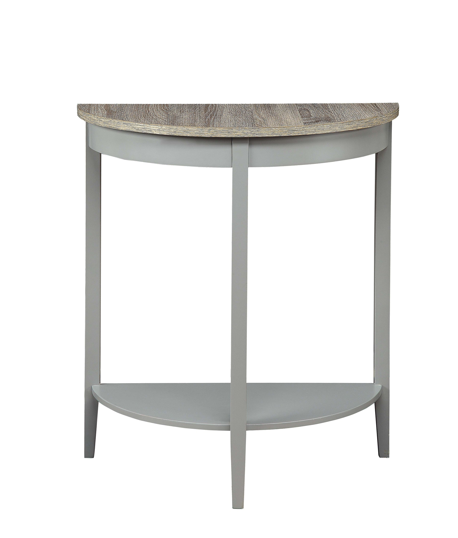 Justino Natural Oak & Gray Finish Console Table Gray,Oak Synthetic Wood