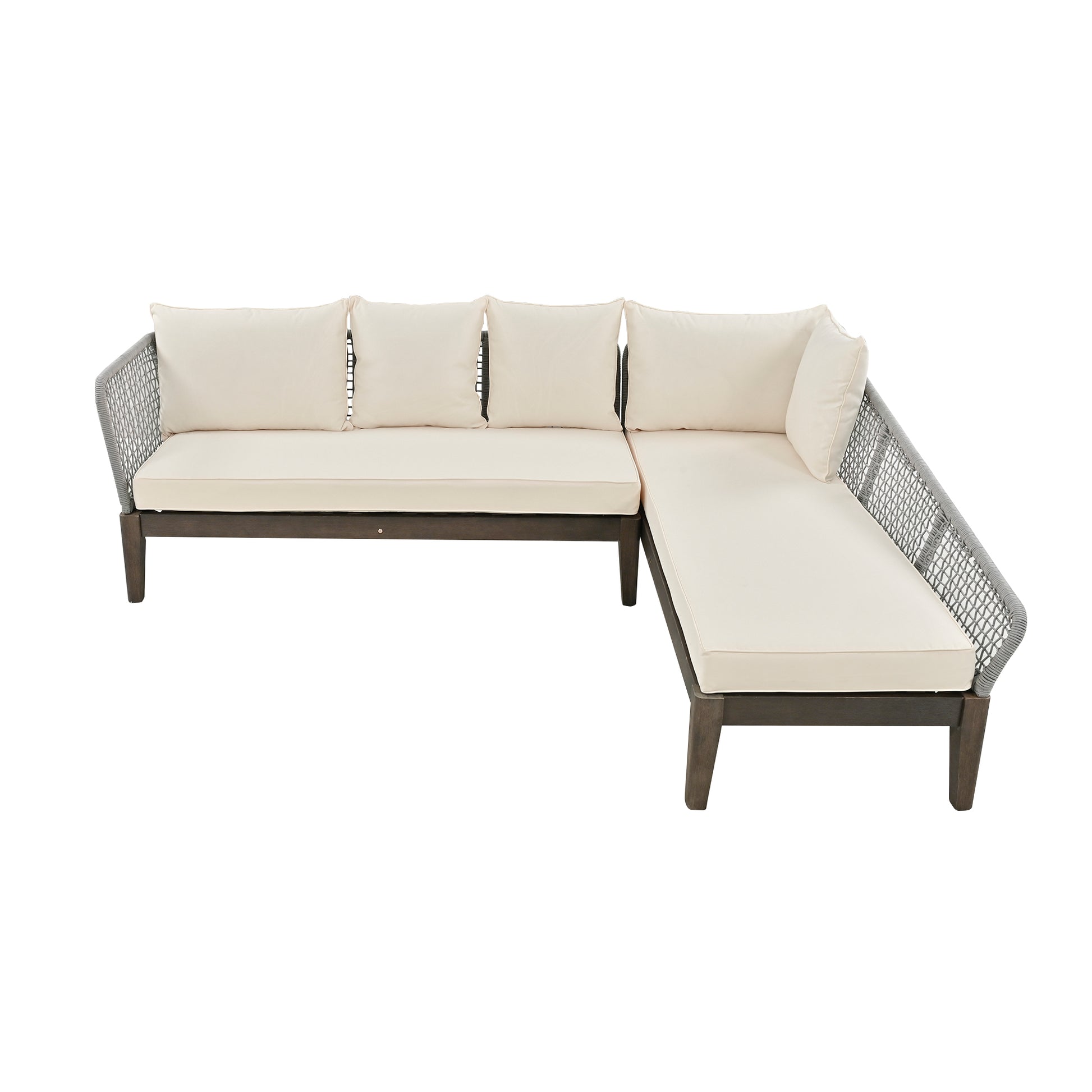 Wf318742Aae Gray Beige Metal & Wood
