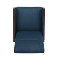 Recliner Chair Navy Blue Fabric