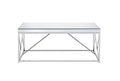 Evelyn 3 Piece Table Set Chrome Chrome Iron