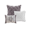 6 Piece Printed Duvet Cover Set King Multicolor Polyester