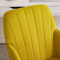 Ty Office Chair Bright Yellow Velvet