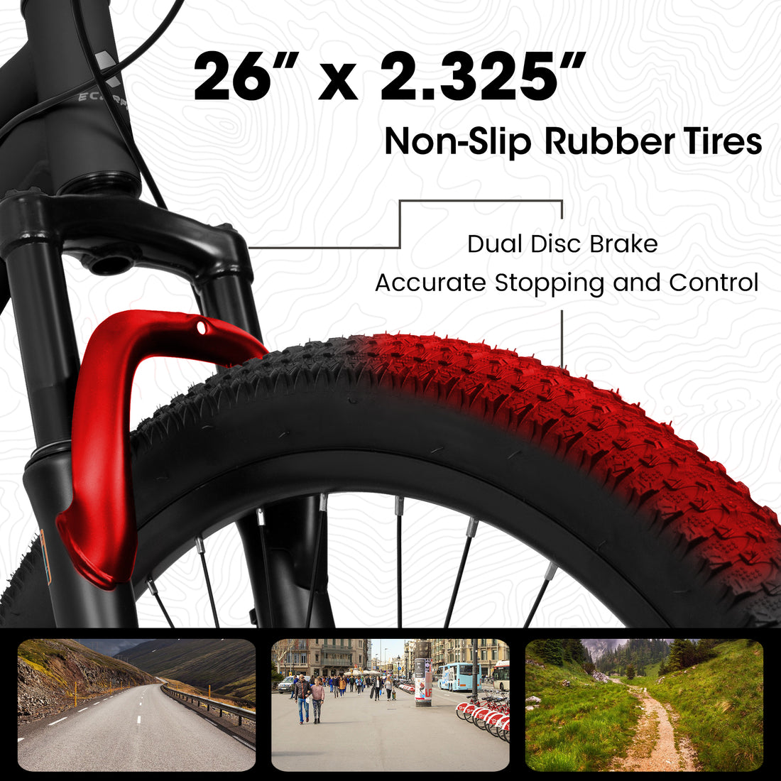 A26207 26 Inch Steel Frame Shock Fork Plus Shock Absorber 21 Speed Unisex Mountain Bike Black Without Wear Resistant Garden & Outdoor Sporty Multifunctional Steel