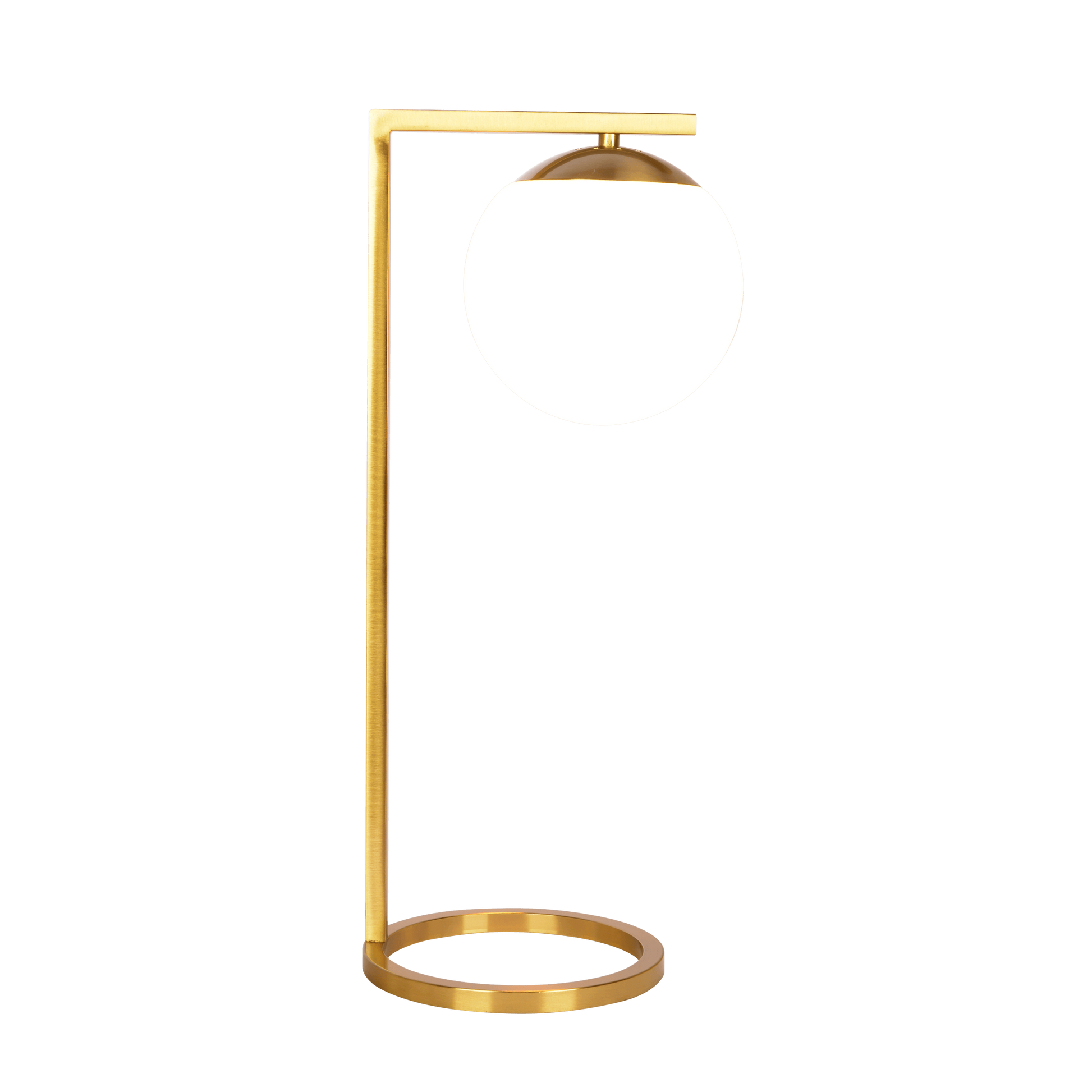 Velvet Globe Table Lamp White Opal Glass With Dimmer Switch Inline Gold,White Table&Floor Lamps Brass,Glass