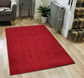 Shaggy Area Rugs, Carpets For Livingroom, 5X7 Area Rugs ,Shaggy Red Rectangle 5&7 Red Contemporary Abstract Polypropylene