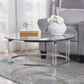 Round Coffee Table Clear Glass