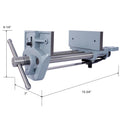 Rapid Action Woodworking Vise Quick Release Lever For Quick Adjustments 7 Inch Jaw Width Made With Heavy Duty Cast Iron ,Gray Gray Steel
