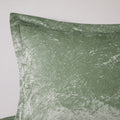 4 Pcs Velvet Comforter Set With Throw Pillow King Cal King King Green Polyester