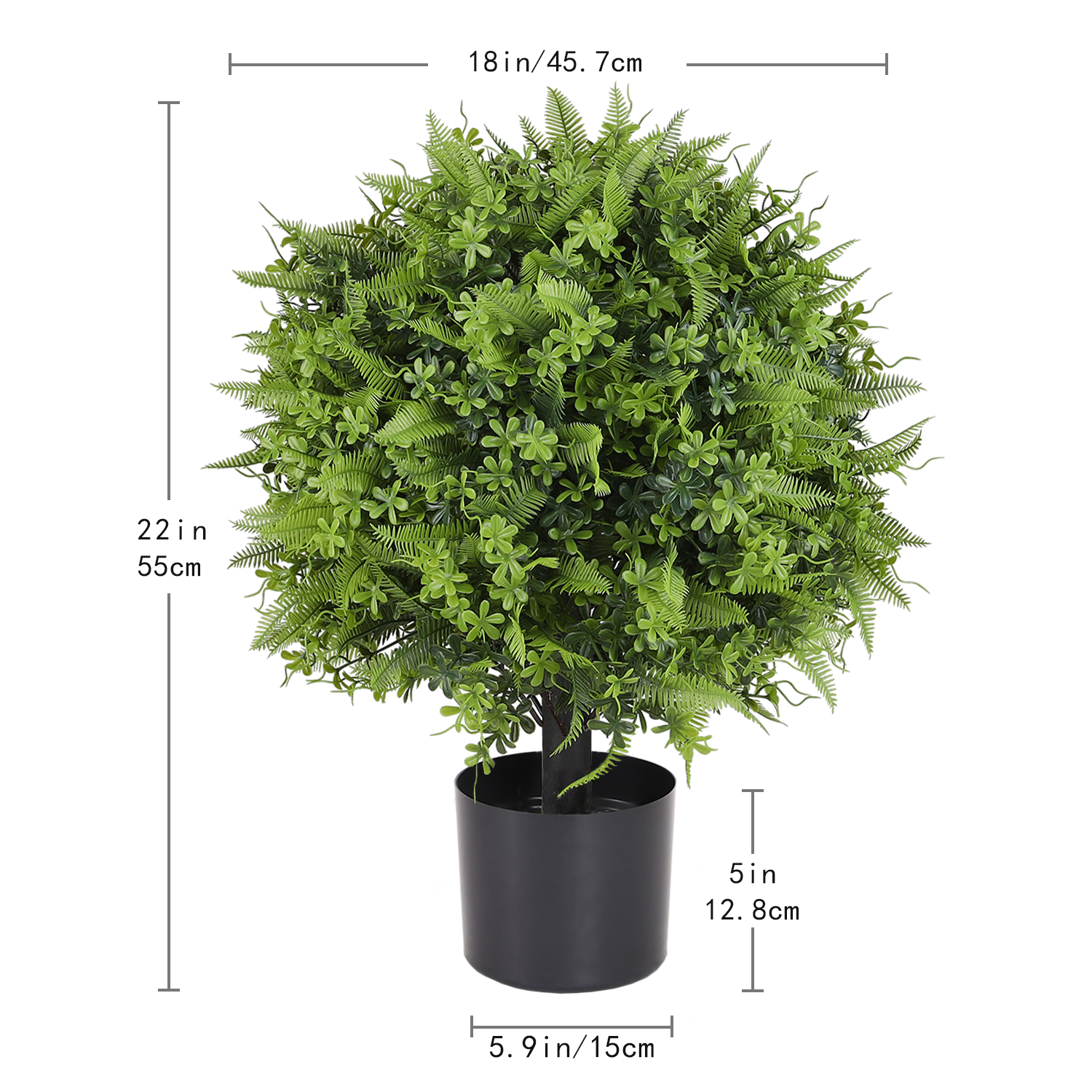 Tree Green Artificial Plant Trees For Party Living Room Decor Garden Home Indoor Table Decor Plastic S 2Pcs Set Green Plastic Plastic