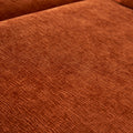 Modern Upholstered Chair Leisure Sofa Lounge Chair Removable Pillow Armless Accent Chair For Living Room, Bedroom, Corner Chair, Backrest Adjustable Fore And After Orange Wood Medium Soft Foam Chenille 1 Seat