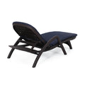 Mikael Chaise Lounge With Cushion Dark Brown Polypropylene