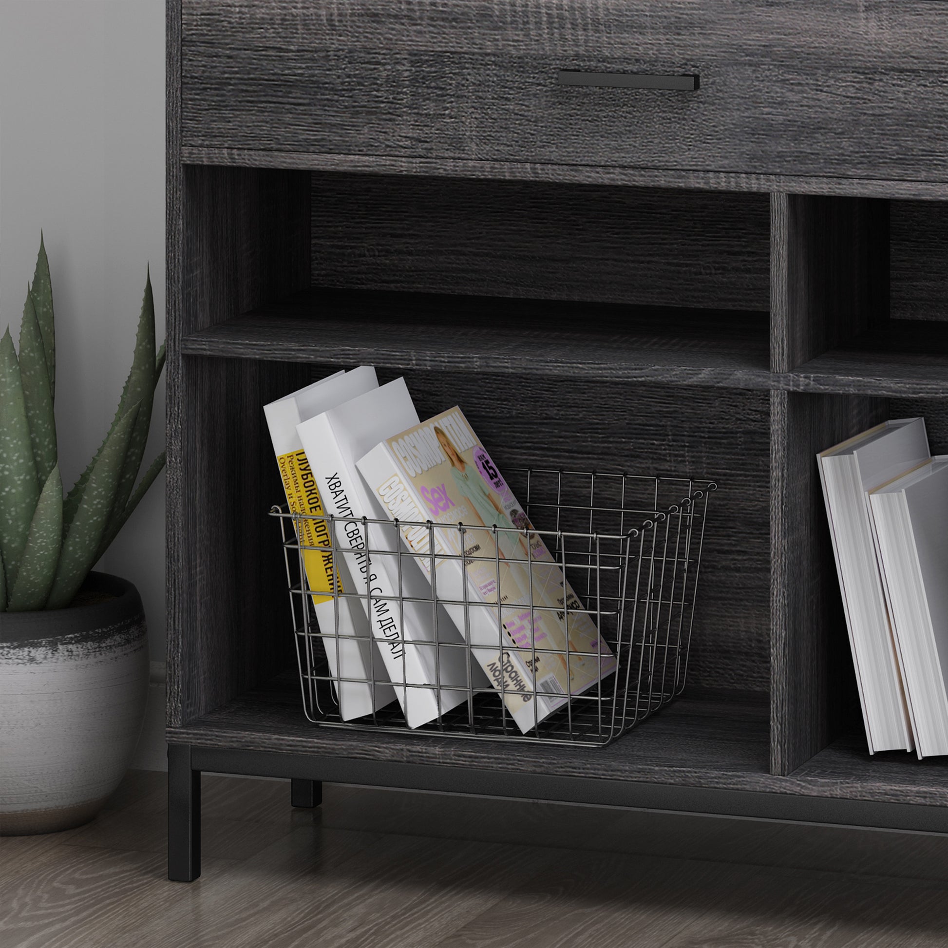 Cube Unit Bookcase Oak Mdf