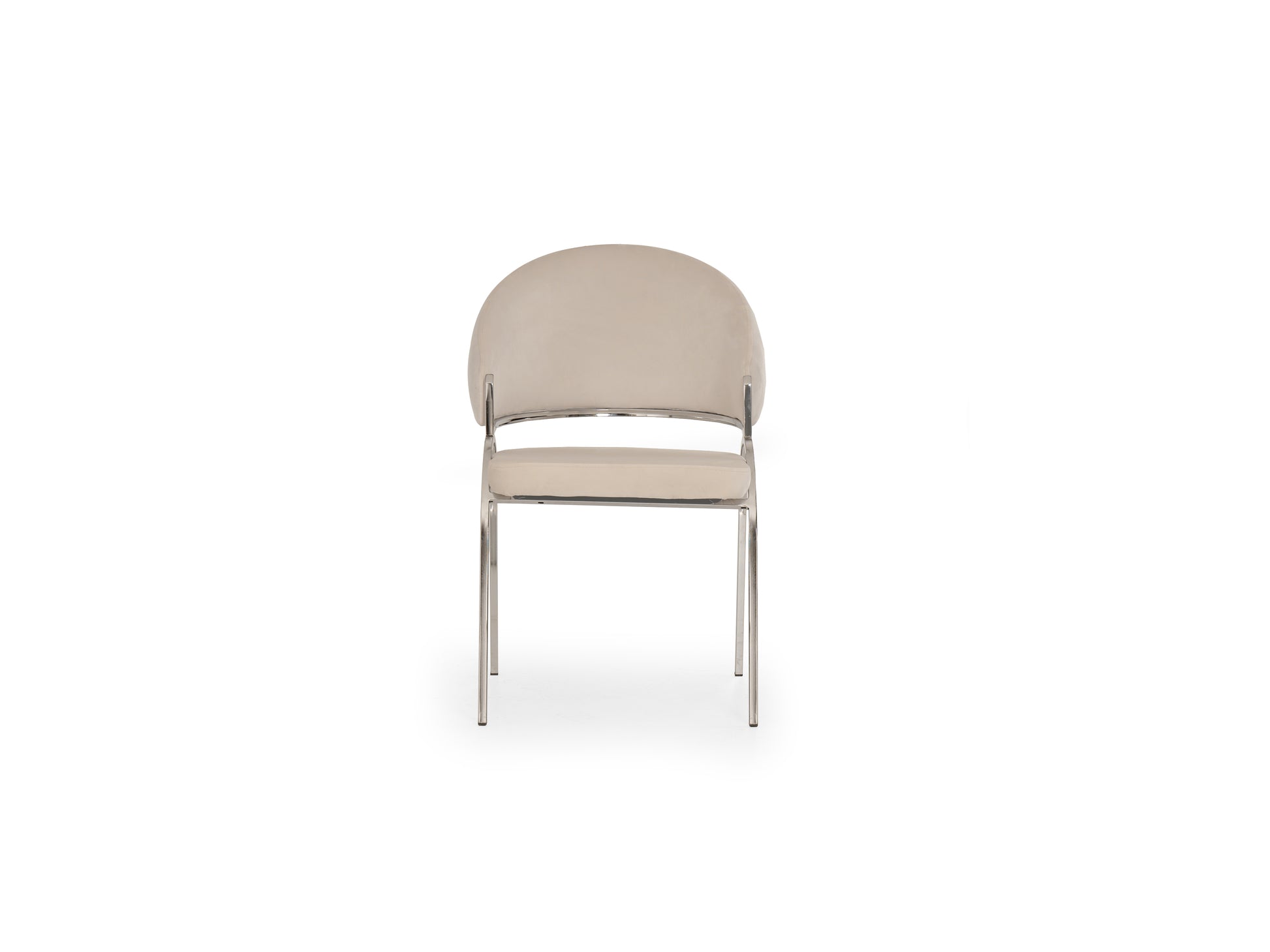 Ruby Modern & Contemporary Style Chair Made With Metal & Steel Legs In Beige Color Beige Primary Living Space Contemporary Plush Metal