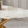 Large Modern Minimalist Rectangular Dining Table With 0.39 