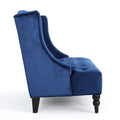 Seat Navy Blue Velvet 2 Seat