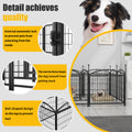 Dog Playpen Indoor 24 Inch 8 Panels Metal Dog Pen Pet Dog Fence Outdoor Exercise Pen With Doors, Heavy Duty Dog Fence Puppy Pen For Large Medium Small Dogs Indoor Outdoor Foldable Pet Exercise Pen