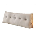 Large Bolster Triangular Headboard Wedge Backrest Positioning Support Bed Rest Reading Pillows Headboard Wedge Pillows With Removable Coverchristmas Selections, Christmas Gift Grey Polyester Blend