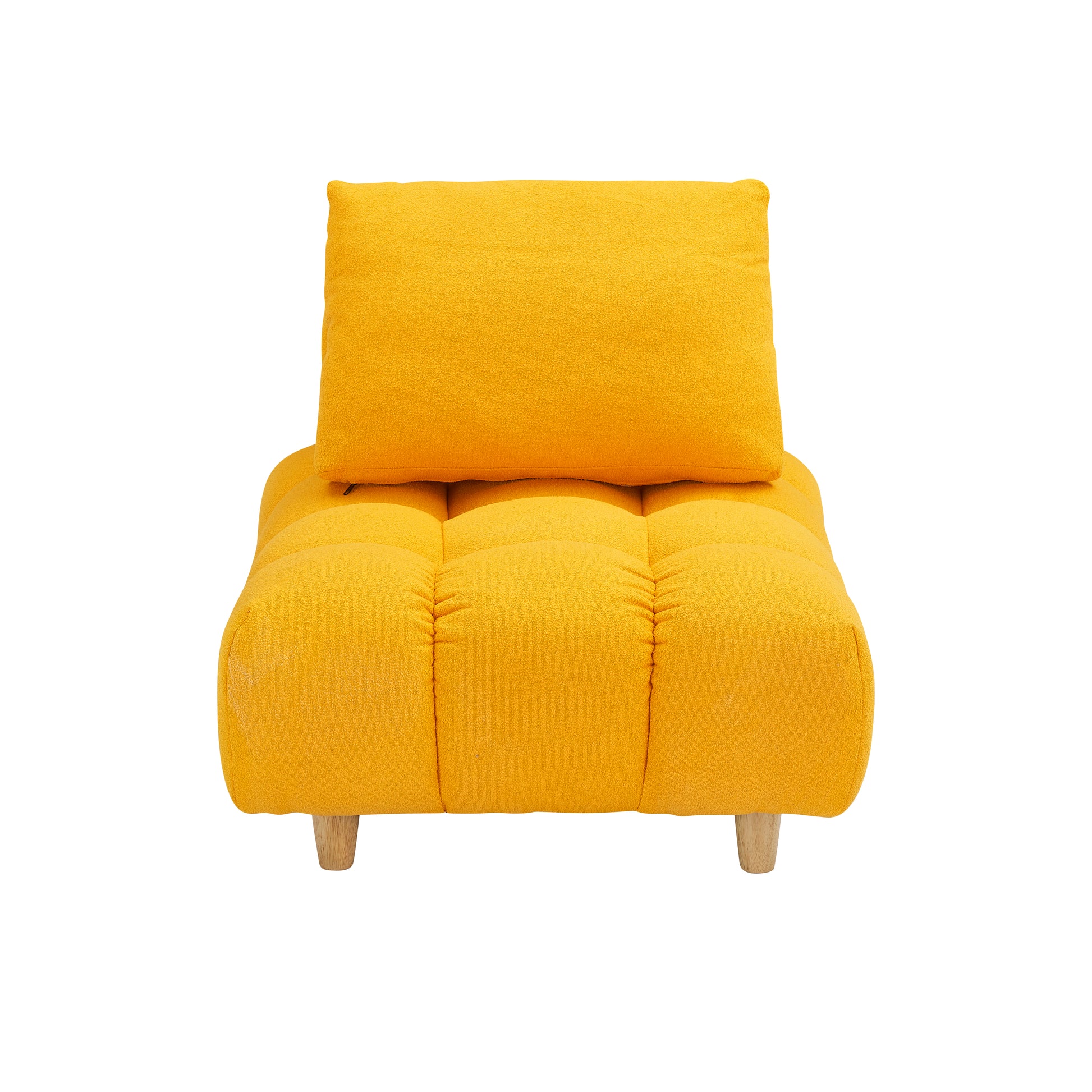 30 Inches Long, Teddy Sofa Fabric, With Spacious And Comfortable Seat, For Apartment Office Living Room Yellow Yellow Teddy 1 Seat