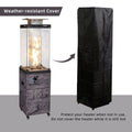 Good Product Faux Woodgrain Fire Heater With Tempered Glass Black Garden & Outdoor American Design Magnesium Oxide