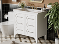 36'' Bathroom Vanity With Resin Sink Combo, Free Standing Single Vanity Set With Four Drawers, Solid Wood Frame Bathroom Storage Cabinet Same As Sw000128Aak White Bathroom Modern Solid Wood Mdf