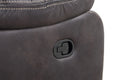 Hooper Gray Swivel Gliding Recliner Gray Foam Engineered Wood