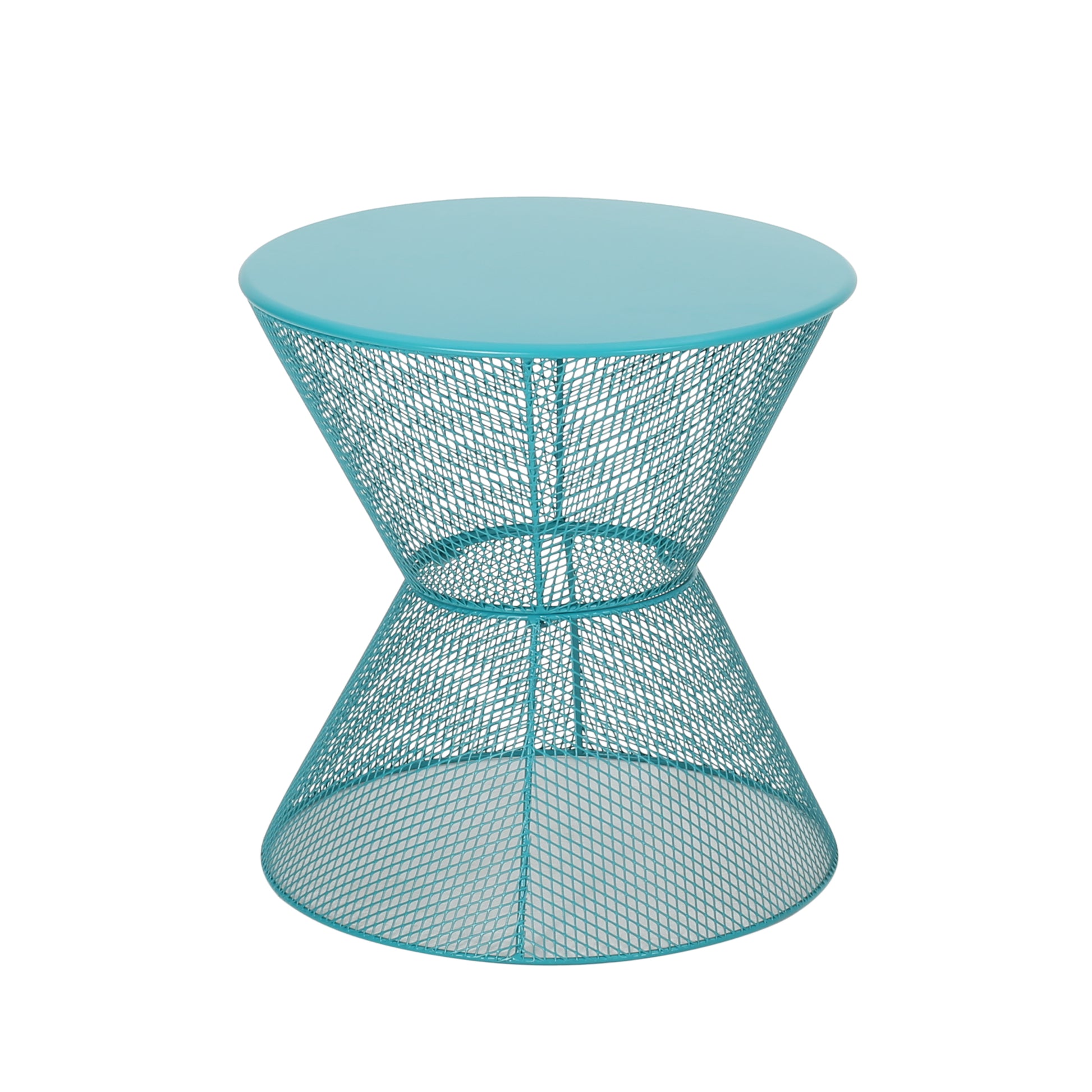 Nevada Side Table Teal Iron