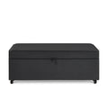 Modern Large Comfort Sofa Ottoman With Storage, Modular Sectional Storage Ottoman With Wheels For Living Room,Lounge Ottoman, Couch Storage Ottoman ,Large Storage Ottoman Bench Dark Gray Pu Dark Gray Primary Living Space American