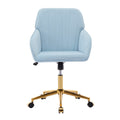 Ty Office Chair Baby Blue Velvet