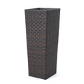 Rattan Flower Pot Brown Brown Rattan