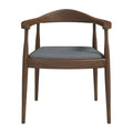 Kelly Mid Century Modern Dining Chair Grey Linen