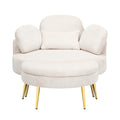 3206Beigecomfortable Seating Suitable For Small Apartment Bedroom Space Balcony Small Sofa Bed Lazy Small Sofa Sofa With Small Coffee Table Lunch Break Leisure Afternoon Tea Ti Beige Corduroy 1 Seat