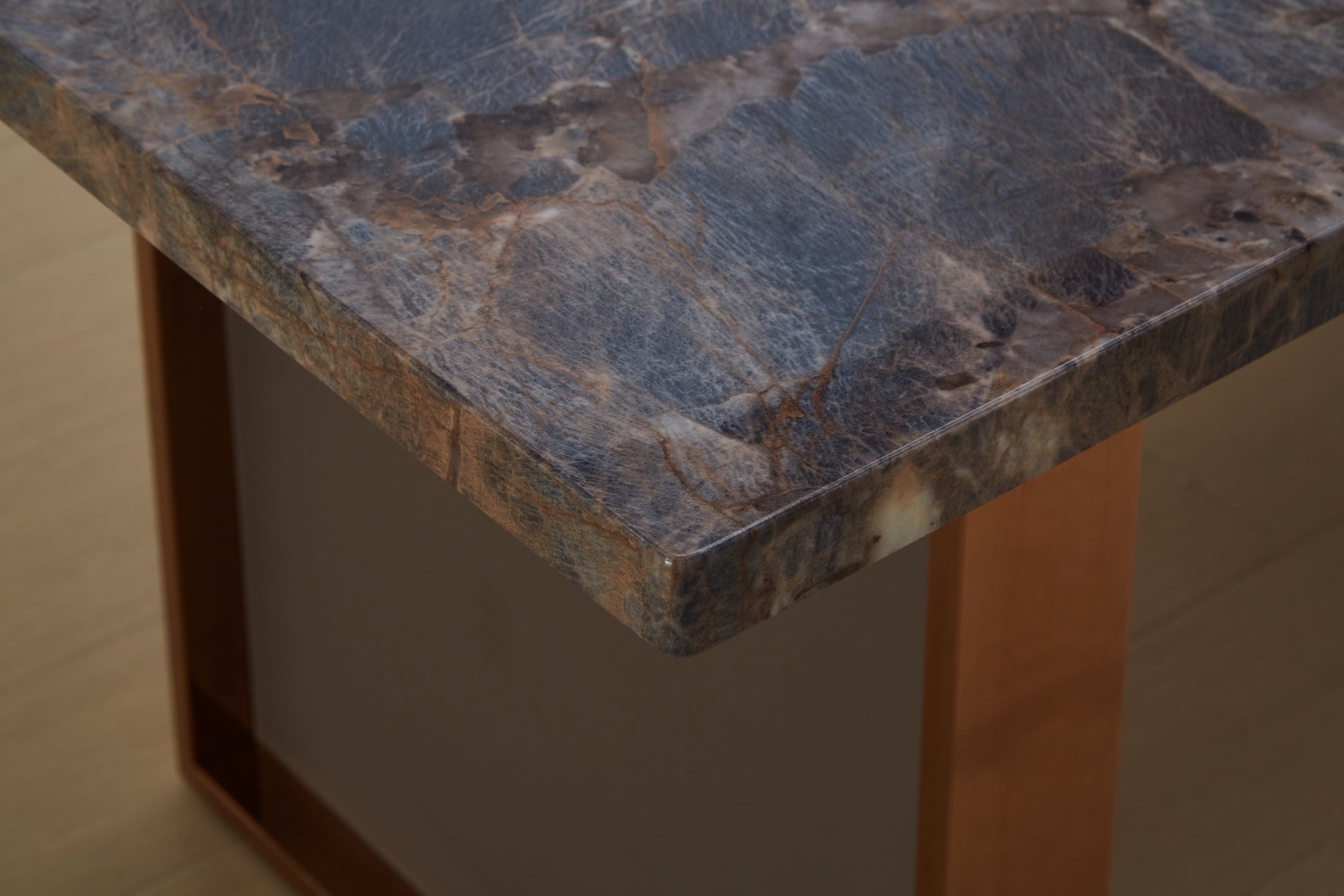 Faux Marble Mdf Dinning Table For 6 Or 8,Rectangular 70.8"L*35.4"W*29.8"H, Luxurious Rocky Stone Effect Top Stainless Steel Legs Modern, Durable, Easy To Assemble For Kitchen Living Room Meeting Brown Brown Grey Seats 6 Gray Ergonomic Desk And Hutch