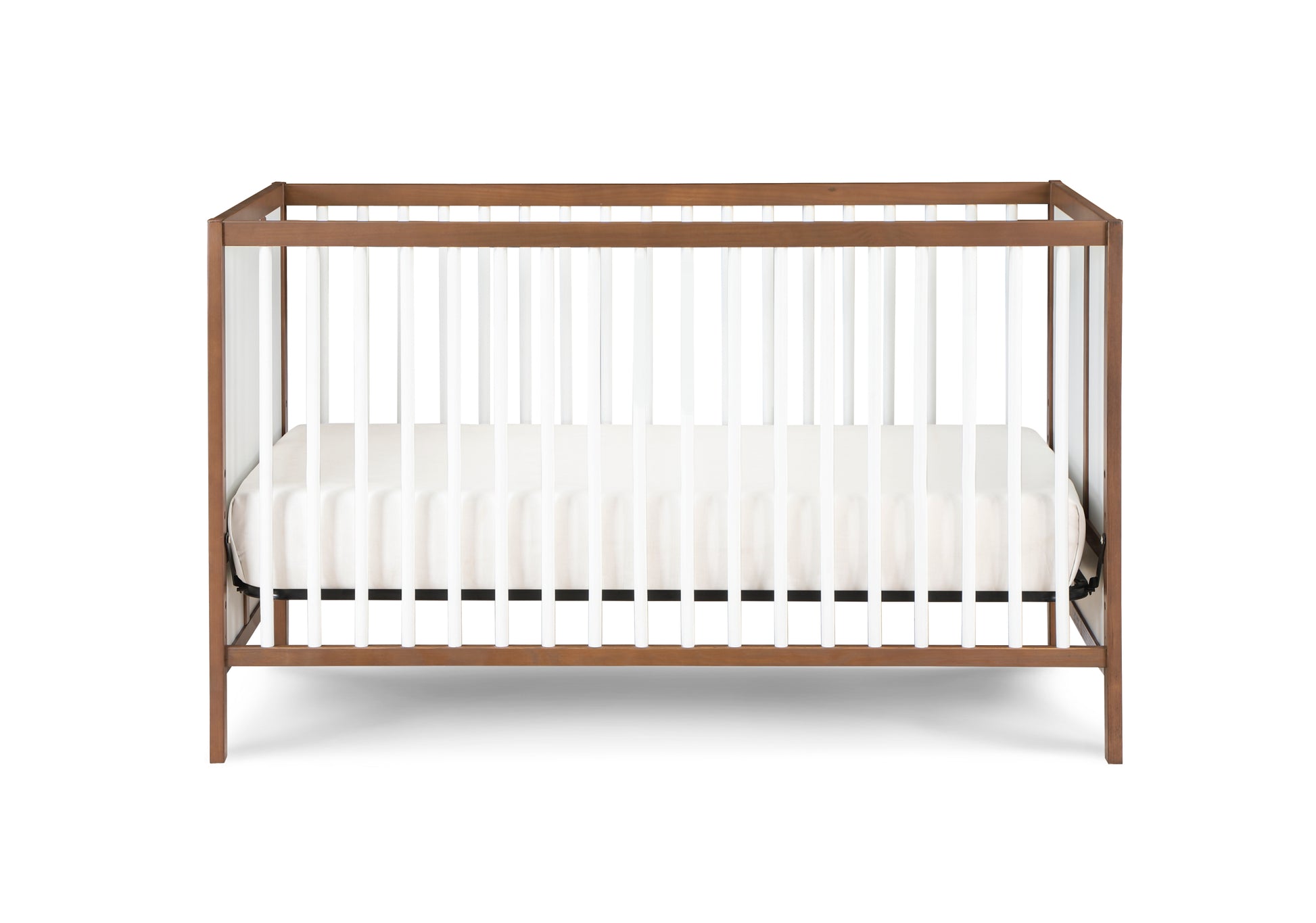 Pixie Finn 3 In 1 Crib In Walnut White Walnut Wood