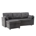 United Modular Sectional Sofa L Shaped Modular Couch With Reversible Chaise Modular Sofa Sectional Couch With Storage Seats Dark Grey Velvet 4 Seat