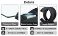 Table And Chair Set, Large Modern Minimalist Rectangular Glass Dining Table Suitable For 6 8 People, Equipped With 0.39 