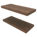 Floating Shelf Dallas, Living Room, Mahogany Mahogany Particle Board Engineered Wood