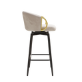 30 Inch Dining Chairs Set Of 2 Modern Style 360 Swivel Bar Chairs With Simple Design, Comfortable High Stools, And Flexible Dining Chairs Suitable For Bars, Restaurants,Velvet Bar Chair Beige30 Inch
