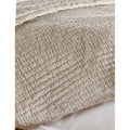 Lipa 92 X 96 Hand Stitched Queen Quilt With Polyfill And Velvet, Beige Queen Beige Velvet