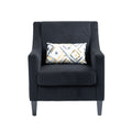 Coolmore Modern Accent Chair,Upholstered Armchair With Scooped Arms For Bedroom,Apartment,Studio,Office,Waiting Room Black Corduroy Black Primary Living Space Foam Corduroy