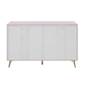 Gaines Dresser, Pink High Gloss Finish Bd02665 Not Include Mirror Pink Mdf Metal