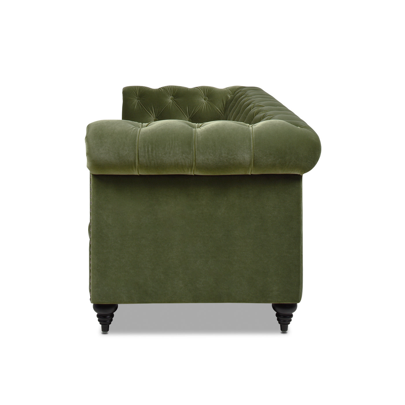 Alto 88" Tufted Chesterfield Sofa, Olive Green Performance Velvet Green Foam Velvet 3 Seat
